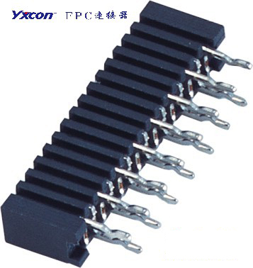 1.0FPC,  180°, Double-sided connection,without lock