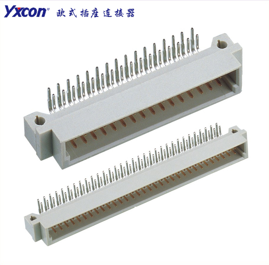2.54 European socket connector,  Dual Rows,  90°,  Public seat